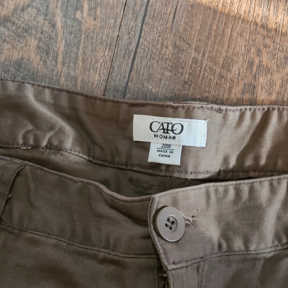 Cato plus size brown Bermuda Shorts Size 20 Women's - Picture 7 of 12
